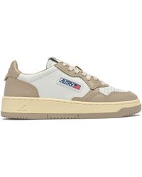 Autry - Style Perforated Toe Leather Low-Top Sneakers With Contrast Lining - Lyst
