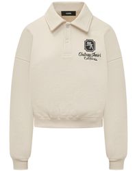 Amiri - Stylish Knit Polo With Embroidered Front - Lyst