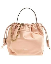 Chloé - Mini Handbag With Top Handle And Drawstring Closure (17 X 16 X 8 Cm) - Lyst