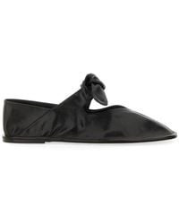 Hereu - Luxurious Leather Ballerina Flats - Lyst