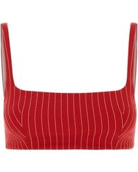 Orian - Embroidered Viscose Blend Crop Top - Lyst