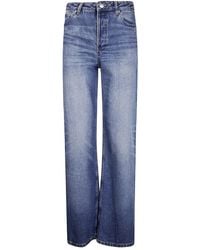 A.P.C. - A. P.C. High-Waisted Five-Pocket Button-Closure Cotton Jeans - Lyst