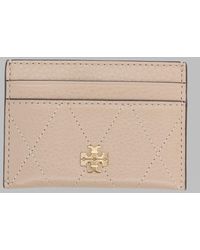 Tory Burch - Quilted Leather Card Holder - Lyst