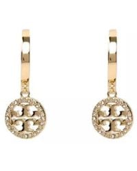 Tory Burch - Miller Mini Paintve Huggie Hoop Earrings - Lyst