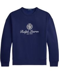 Polo Ralph Lauren - Relaxed Fit Crewneck Sweatshirt With Historic 1986 Graphic - Lyst