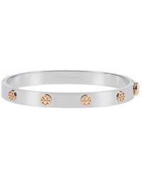 Tory Burch - Logo Stud Cuff Bracelet - Lyst
