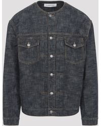 Lanvin - Collarless Cotton Jacket - Lyst