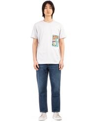 Department 5 - Relaxed Fit Cotton T-Shirt With Logo Patch - Lyst