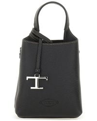 Tod's - Timeless Logo Plaque Mini Tote Handbag - Lyst