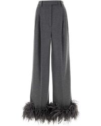 Prada - Cashmere Wide Leg Pant - Lyst
