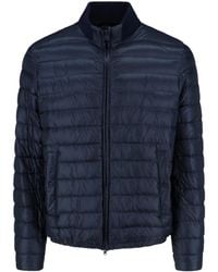 Herno - Tailored Casual Jacket With High Collar And Seam Detailing - Lyst