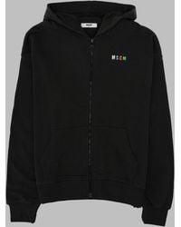 MSGM - Kids 100% Cotton Zip-Up Hoodie - Lyst