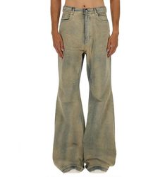 Rick Owens - Distressed Wide-Leg Denim Pants With Vintage Appeal - Lyst