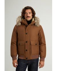 Woolrich - Polar Detachable Fur Bomber Jacket - Lyst