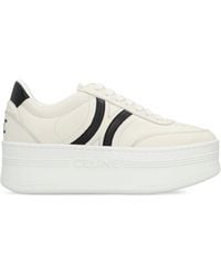 Celine - Leather Platform Sneakers Trainers - Lyst