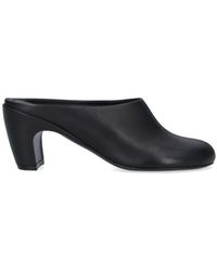 Dries Van Noten - Rounded Toe Slip-On Leather Mules - Lyst