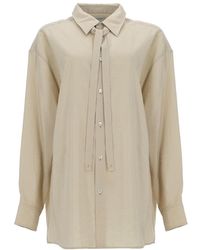 Lemaire - Silk Blend Mini Shirt For Ss26 - Lyst