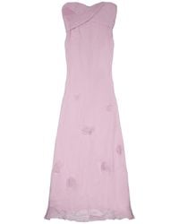 Self-Portrait - Dress With Scarf Georgette - Lyst