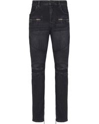 Balmain - Cotton Jeans - Lyst