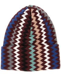 Missoni - Knitted Beanie Wool Blend Acrylic Hat - Lyst