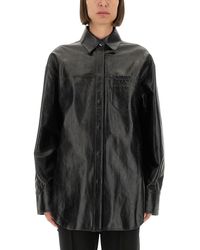Sportmax - Leather Borel Shirt - Lyst