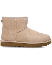UGG - Classic Mini Ii Suede Boots With Shearling Lining - Lyst