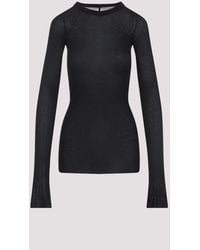 Rick Owens - Rib Ls T-Shirt - Lyst