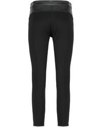 Pinko - "Leather And Stretch Fabric Pants" - Lyst