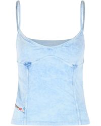 DIESEL - Fitted Mini Top With Thin Straps - Lyst