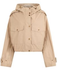 Moncler - Mini Hooded Cotton Blend Jacket - Lyst