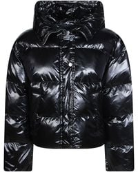 Pinko - Impasto Padded Canvas High Collar Jacket - Lyst
