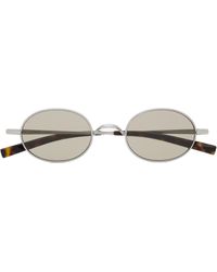 Saint Laurent - Round Titanium Sunglasses With 47 Mm Nylon Lenses And 22 Mm Bridge-140 Mm Temples - Lyst