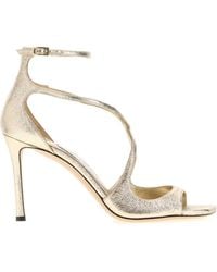 Jimmy Choo - Fabric Azia 95 Sandals - Lyst