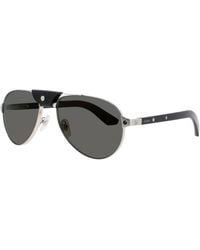 Cartier - Ct0495S Sunglasses 59-18-145 With Polarized Lenses, Metal - Lyst