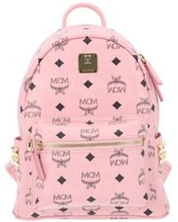 MCM - Mini Logo Print Backpack - Lyst