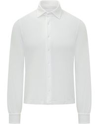 Malo - Long Sleeve Classic Collar Button-Up Shirt - Lyst