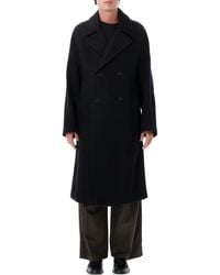 Lemaire - Double-Breasted Felted Wool & Alpaca Oversized Jacket - Lyst
