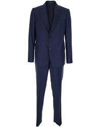 Emporio Armani - Single-Breasted Wool Suit - Lyst