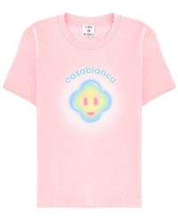 CASABLANCA - Graphic Crew Neck T-Shirt - Lyst