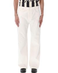 Ami Paris - Modern Relaxed Fit Cotton Twill Jeans - Lyst