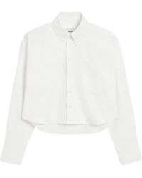 Ami Paris - Oxford Cropped Shirt - Lyst