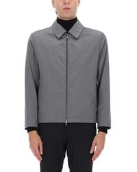 BOSS - Wool Zip Front Shirt Jacket - Lyst