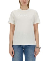 Rabanne - T-shirt With Logo - Lyst