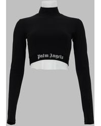 Palm Angels - Cropped Top, With Classic Logo - Lyst