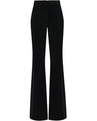 Etro - Wide-Leg Trousers Cotton Flared - Lyst