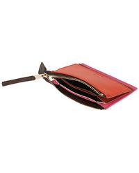 Paul Smith - Leather Zip Card Holder Wallet - Lyst