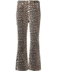 Ganni - Trousers Brown - Lyst