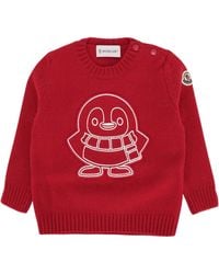Moncler - Kids Crew Neck Knit Sweater - Lyst