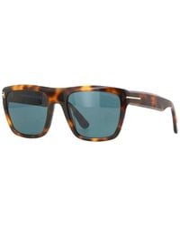 Tom Ford - Sunglasses Square Full Rim, Havana Frame And Lens Ft107753V - Lyst