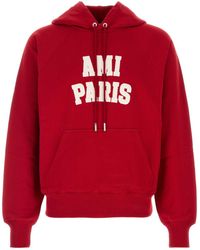 Ami Paris - Ami Cotton Oversize Sweatshirt - Lyst